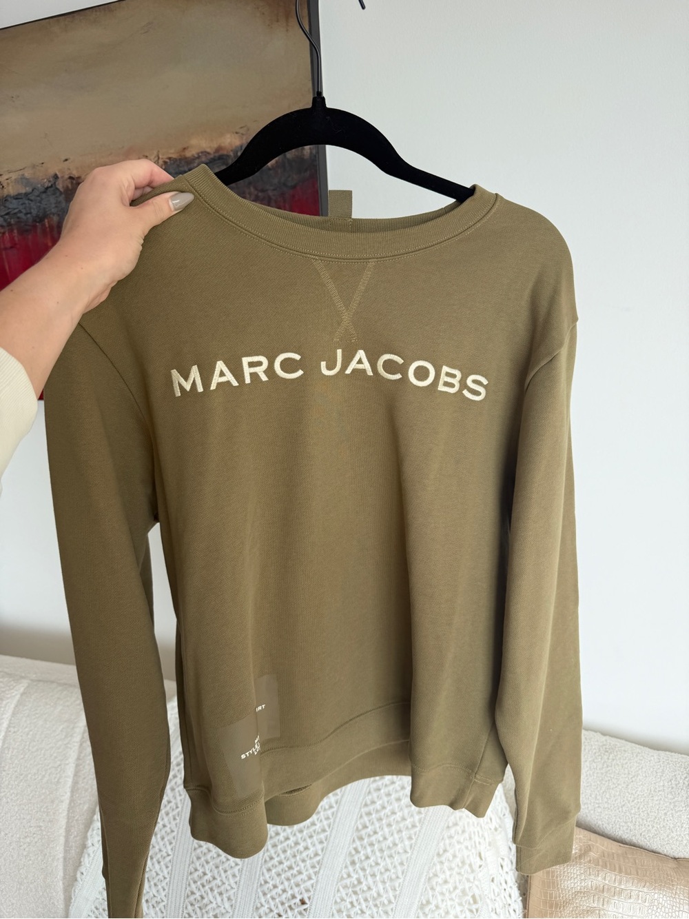 Marc Jacobs Olive Green Logo Sweatshirt